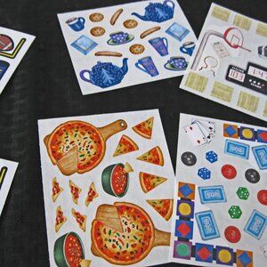 Creative Memories Football Stickers,  Hockey, School, Soccer, Winter Rec, Sticke